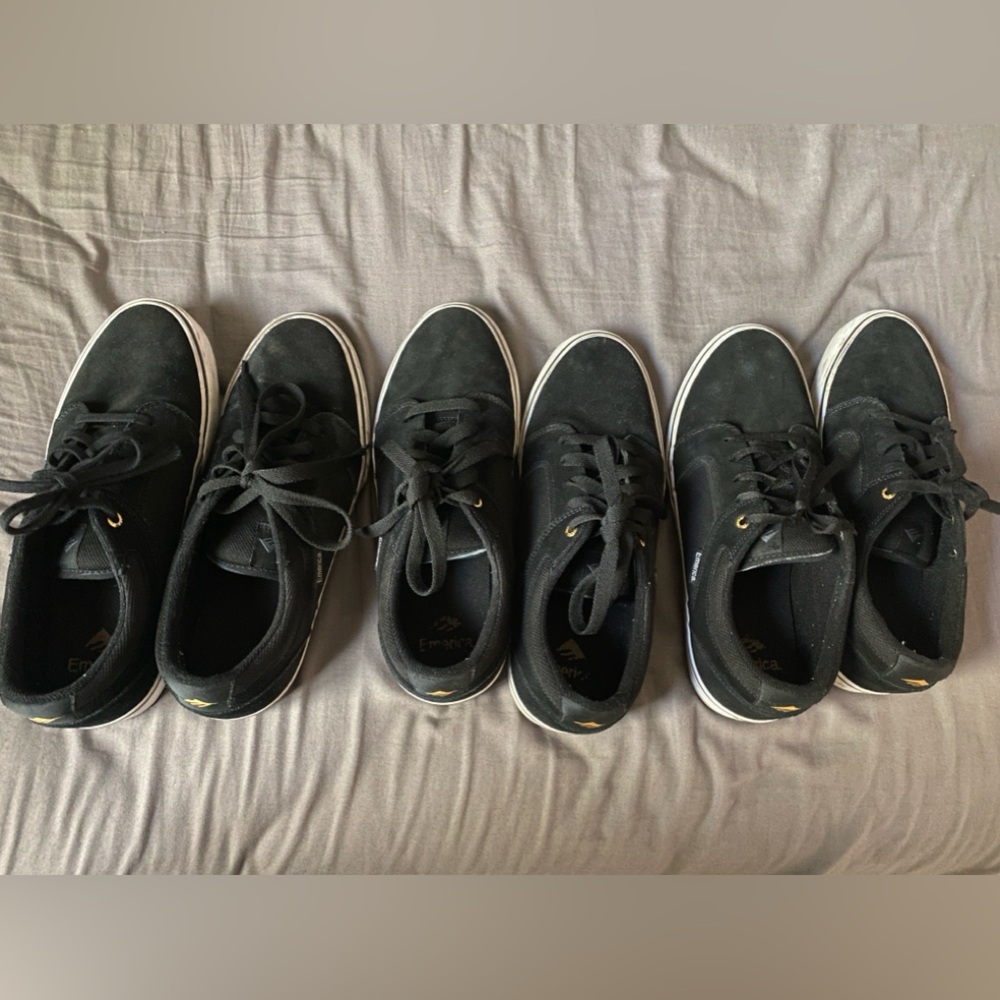 5 pairs Emerica Cadence skate shoes size 10